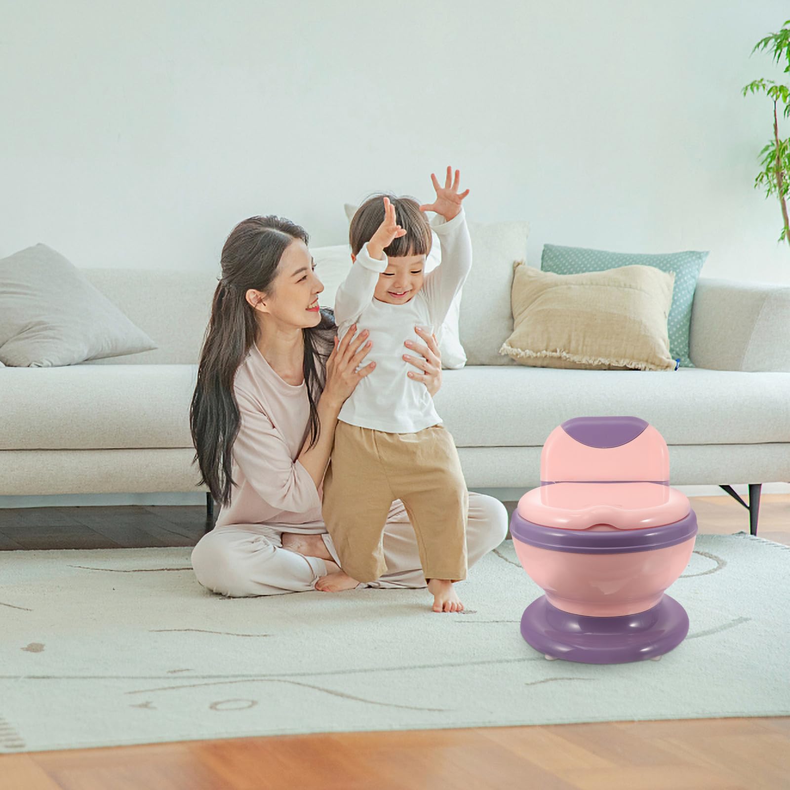 Inodoro Realista de Entrenamiento para Pequeños Asiento Suave