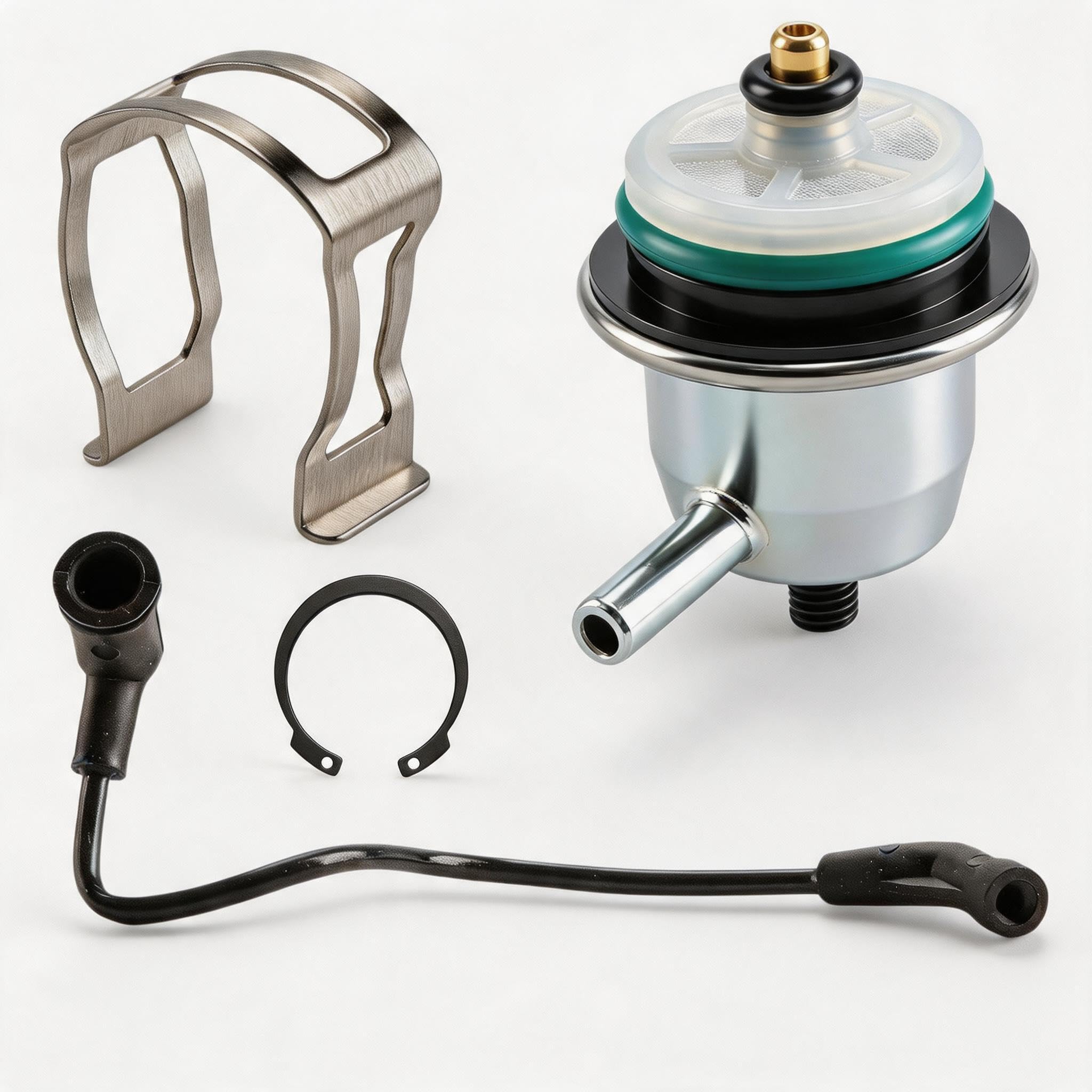 Photo 1 of 17113556 Fuel Injection Pressure Regulator With Vacuum Line for GM Chevrolet Avalanche Silverado Express 1500 2500 3500, for GMC Envoy Sava Sierra Yukon Xl, for Buick Rainier Cadillac Escalade