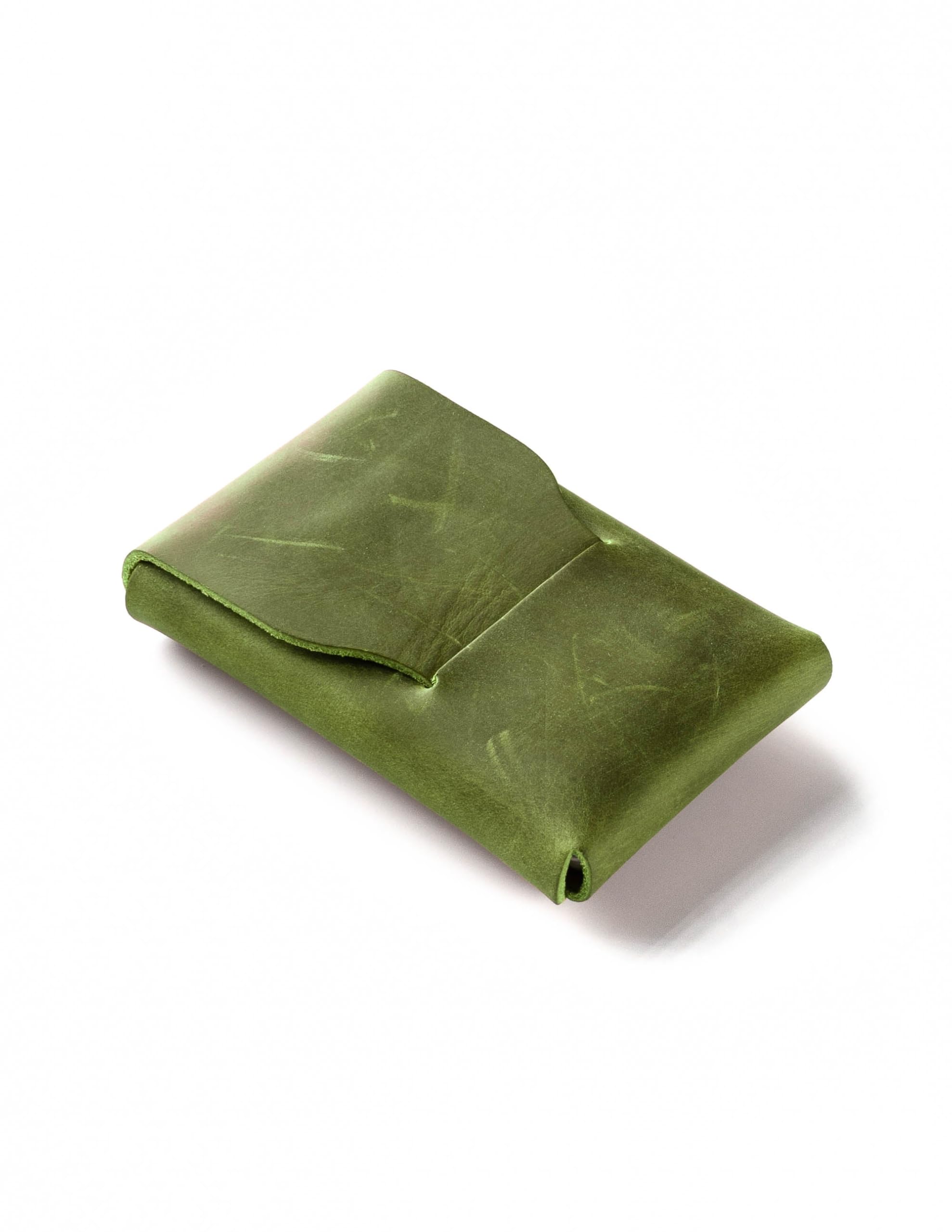 Crazy Horse Craft Cartera para Hombre y Mujer, Tarjetero de Piel