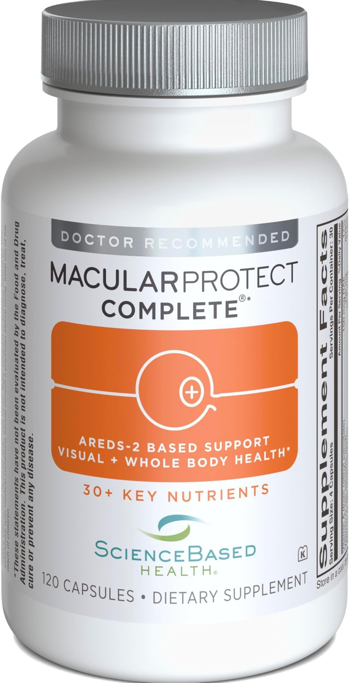 ScienceBased Health MacularProtect Complete All-in-One AREDS 2 Vitamin & Mineral Supplement and Whole Body Multinutrient - 120 Capsules