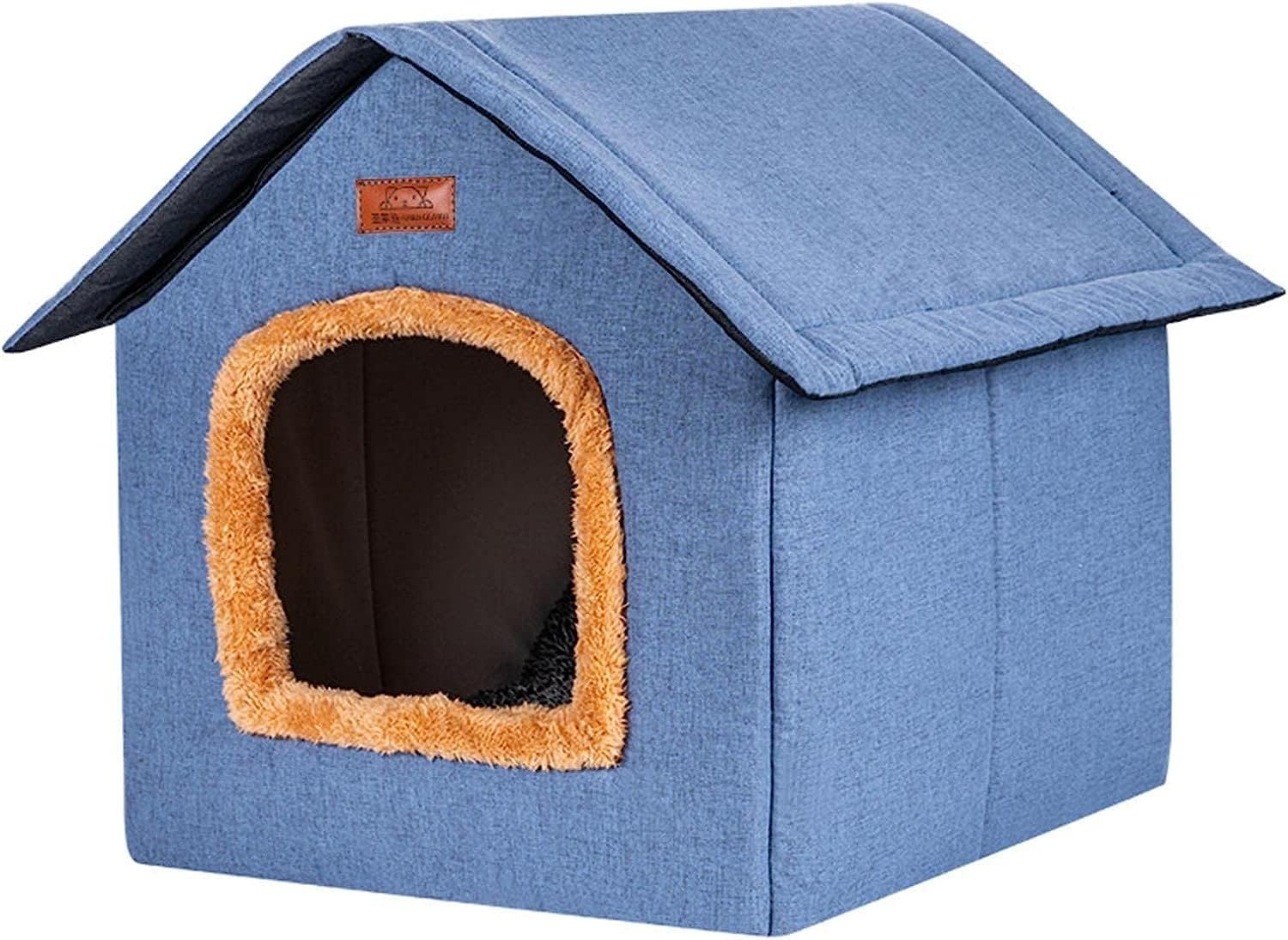 Cat House Dog Cave - Dog House Cat Cave for Outdoor Winter Proof Waterproof Weatherproof Outdoor Small Animal House Foldable Pet Outdoor House Pet House for Small Cats (XL,Pink)