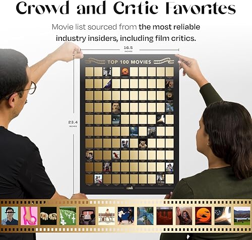 Miniatura 4 de Póster para raspar las 100 películas de las 100 mejores películas, carteles de películas, impresionantes obras de arte a mano, regalos para amantes