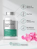 Vista 5 de Horbäach Cápsulas de ácido hialurónico 250 mg 240 unidades Suplemento sin OMG y sin gluten