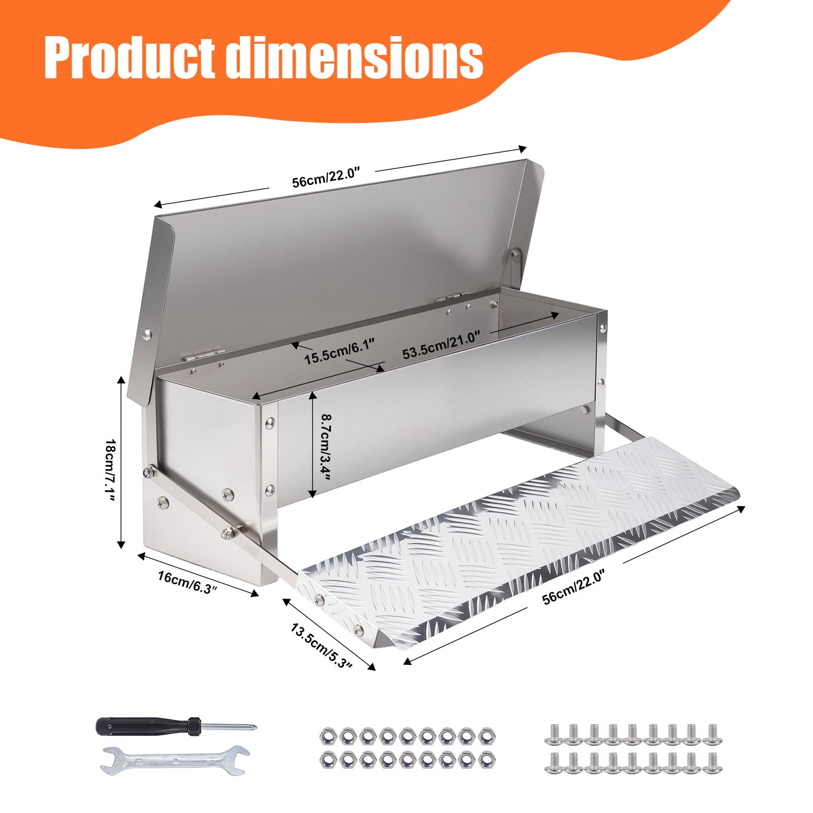 Comedero automático para pollos, comedero de aves de corral, sin residuos de metal, comedero de pedal con tapa resistente a la intemperie, comedero exterior para patos, bantamos, faisanes, 6