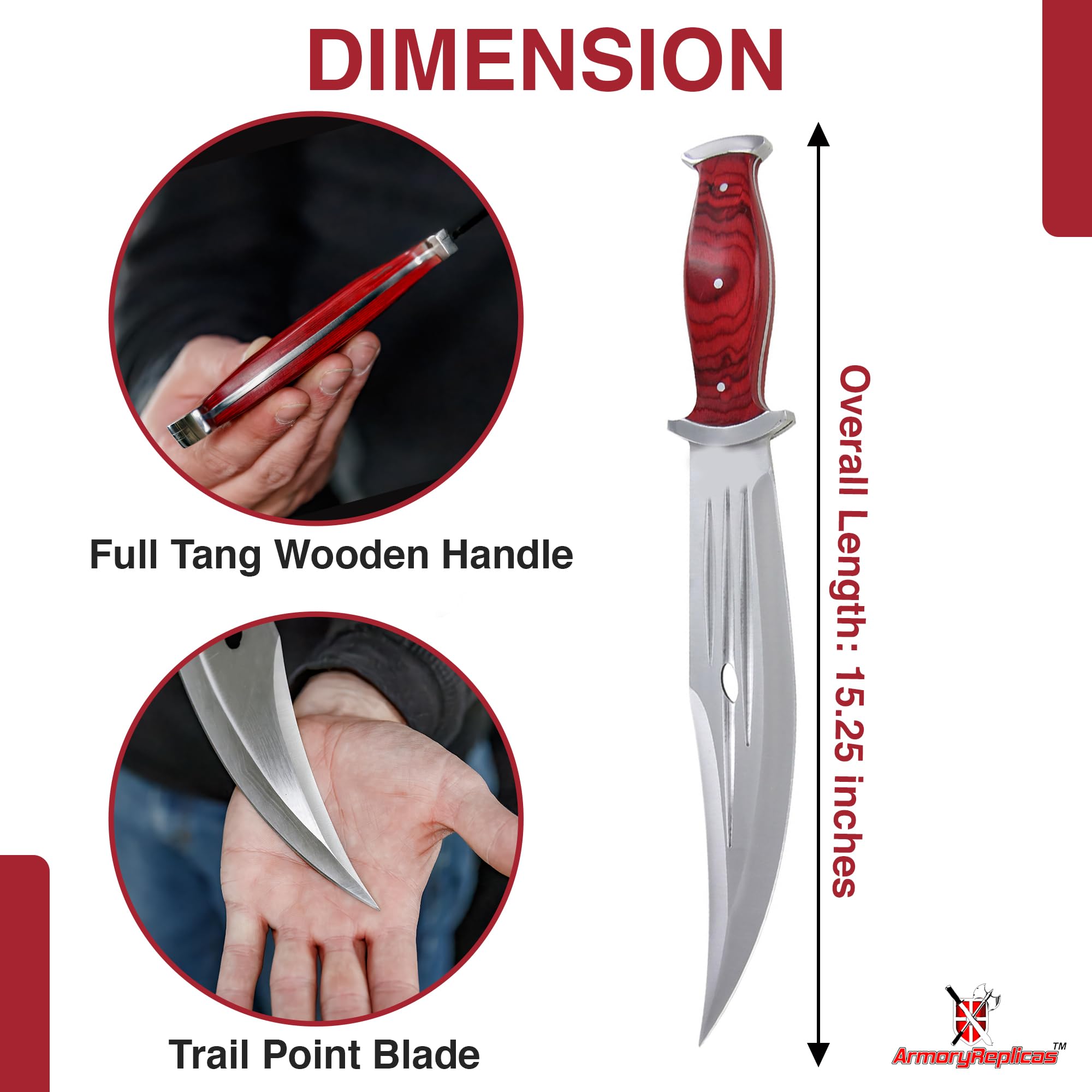 Armory Replicas Full Tang Hunting Knife – 10