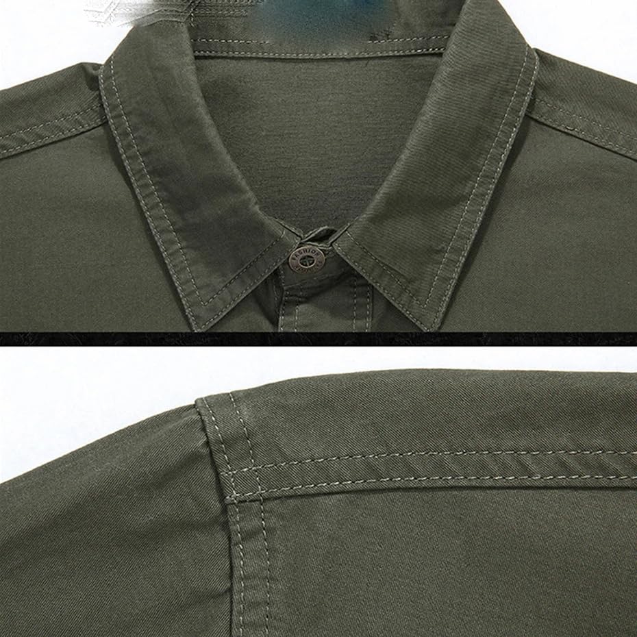 Camisa de manga larga para hombre chaqueta de algodón primavera 2