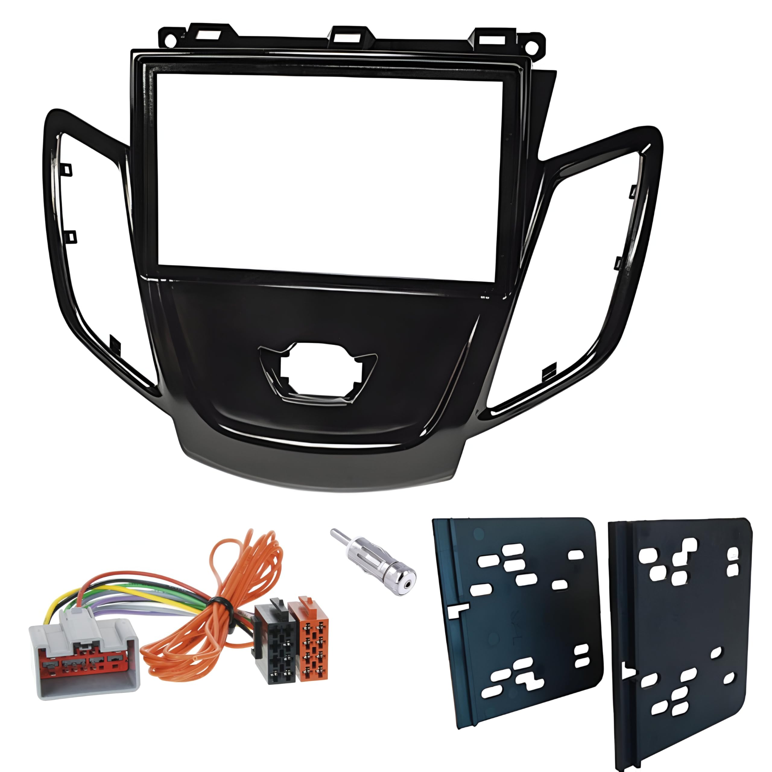 Sound Way Kit Montaggio Adattatore Autoradio, Mascherina 2 DIN Compatibile con Ford Fiesta 2008-2017