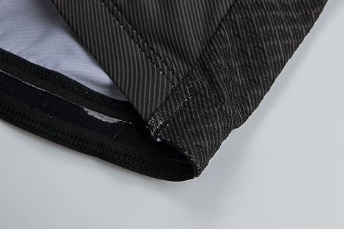 Miniatura 4 de GCRFL Maillot de ciclismo para hombre, manga corta, para bicicleta de carretera, camiseta de bicicleta, con bolsillo con cremallera, UPF 50+