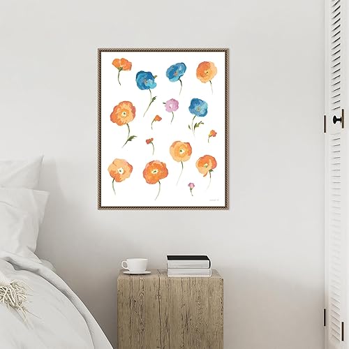 Miniatura 6 de Amanti Art Framed Canvas Wall Art 28x23 Retro Flowers II by Danhui Nai, Framed Wall Art Canvas, Flowers Artwork, Traditional Decor, Medium Poster