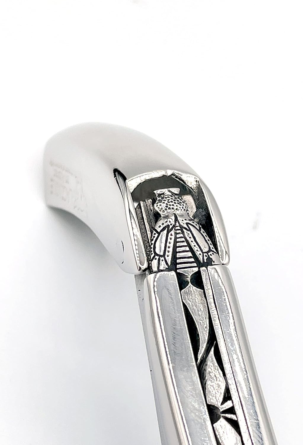 Laguiole En Aubrac Sommelier No 9 DeLuxe Waiter's Corkscrew, Solid Horn Handle, Wine Opener With Foil Cutter & Bottle Opener | Special Crafting Along The Luxury Corkscrew