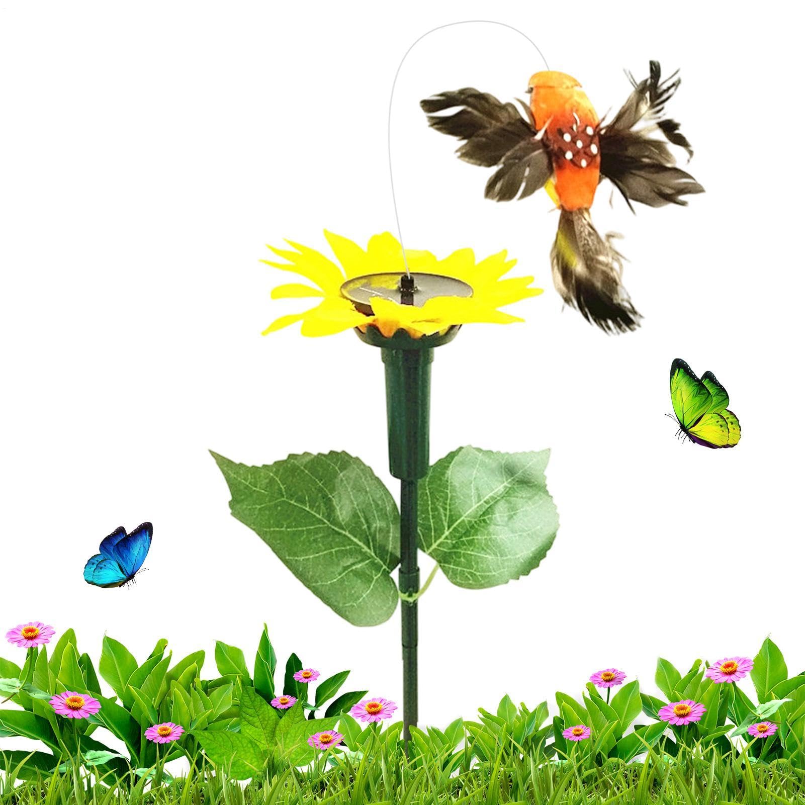 Colibrí animado solar para dar vida a zonas oscuras del jardín 8