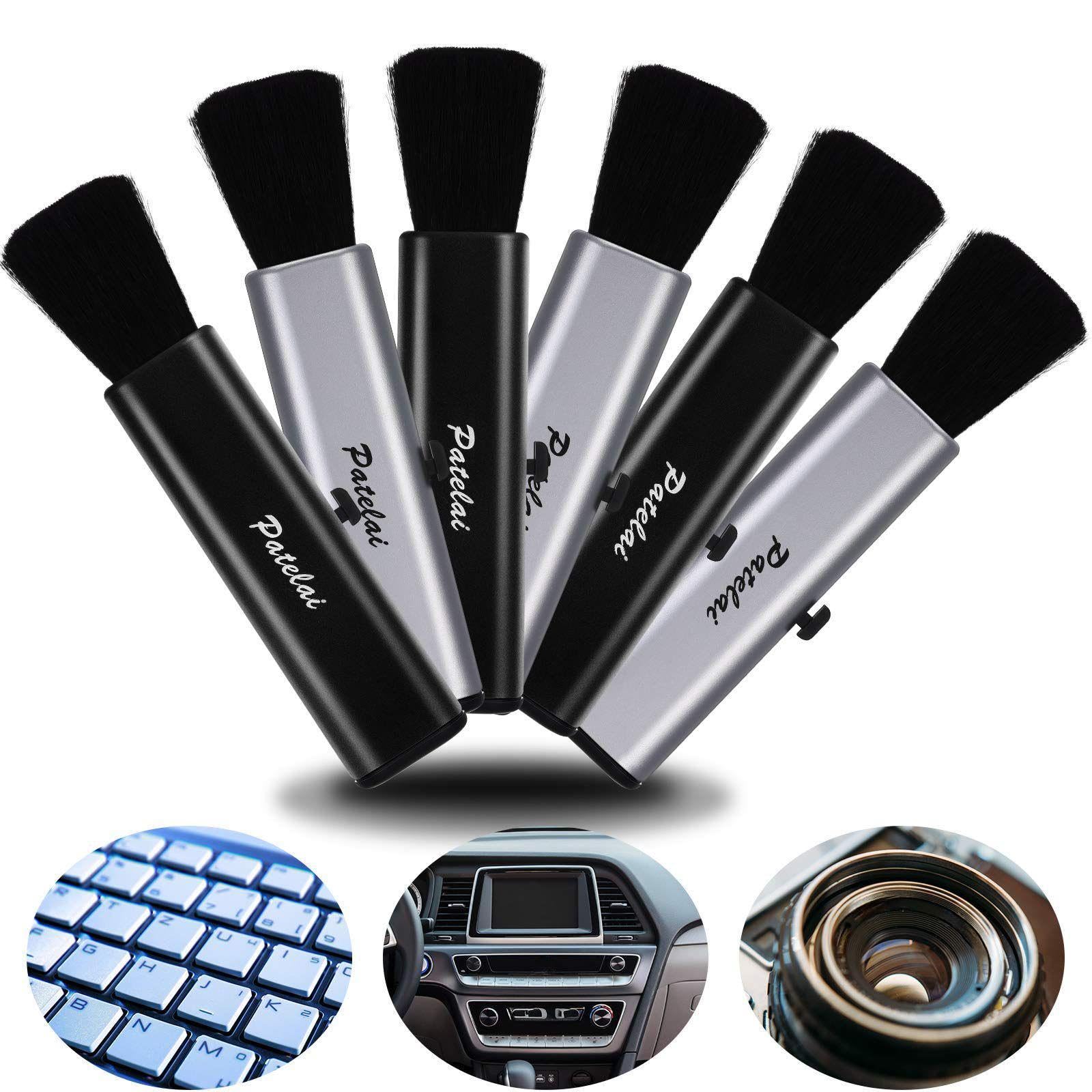 6 Pieces Portable Laptop Cleaning Brush Electronic Cleaning Brush Swipe Computer Brush for Laptops Keyboard Mobile Phones Cameras