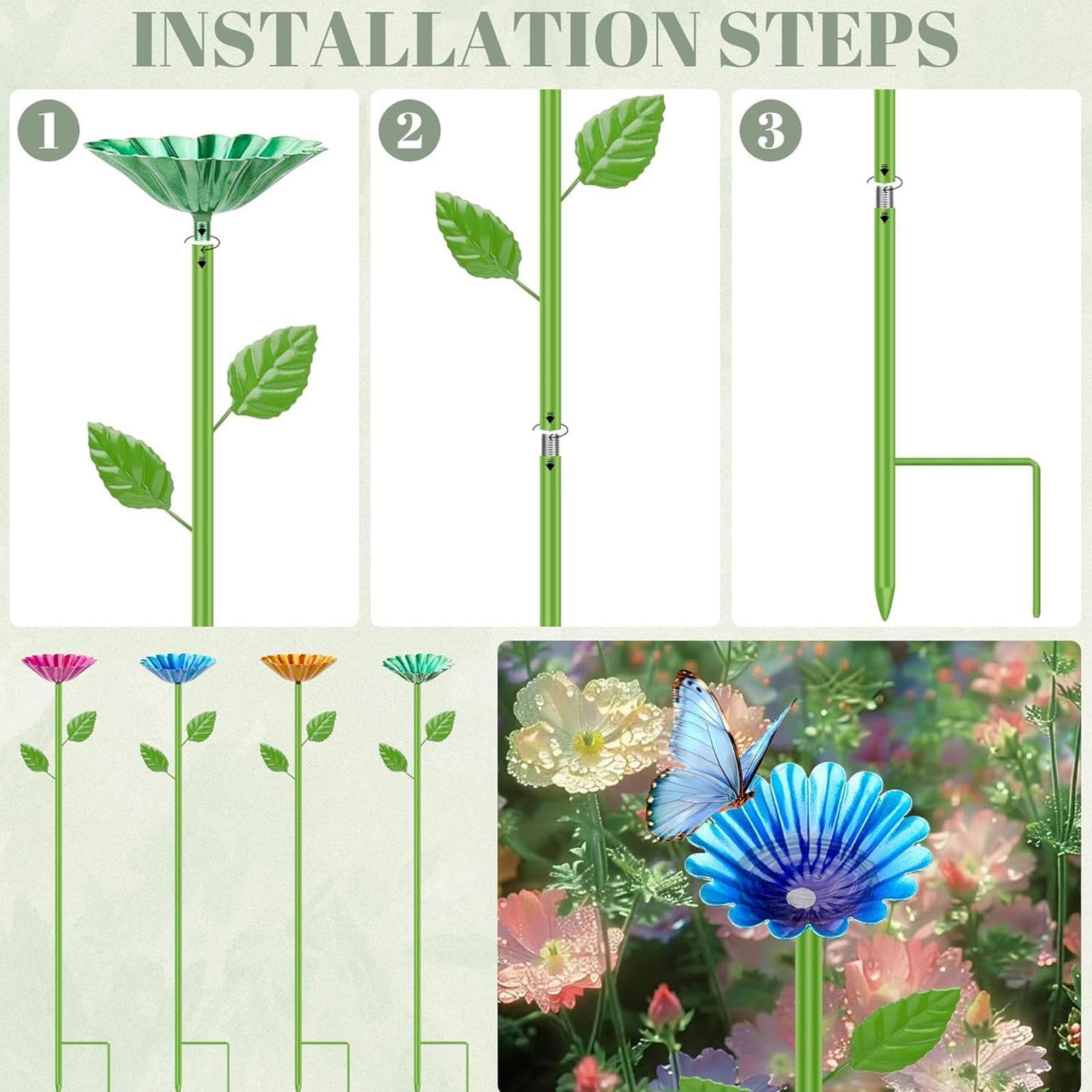 Bebedero de 4 piezas de baño para pájaros metálico resistente a la | Bebedero de Agua y Baños de Abejas en Jardín para Aves, Colibríes, Mariposas, Loros, Patio, Terraza, Porche, ,