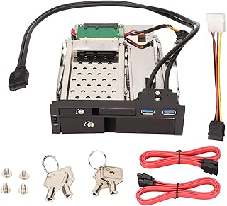 3.5in SATa Internal Hard Drive Tray with Dual USB3.0 - Hot Swap Trayless Design - Up to 6Gbps - Mounts 2.5/3.5in SATa HDD - Compatible with Win, OS X