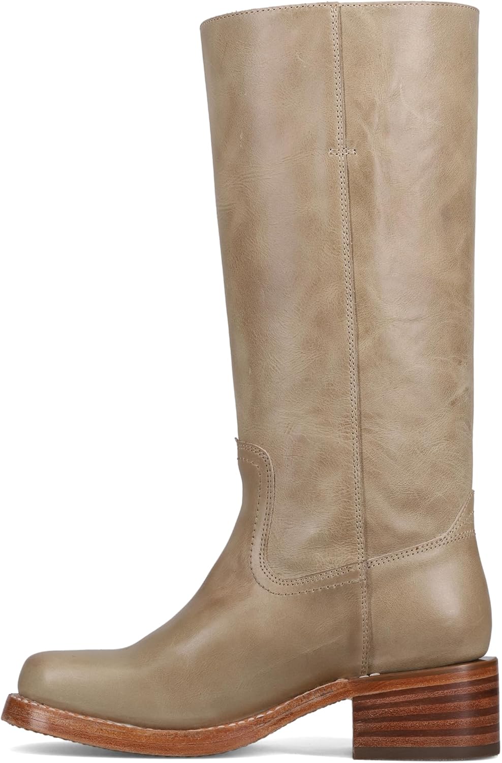 Frye Campus 14L Tall Leather Boots for Women - Chunky Heels - Waterproof Welt Shoes - Riding-Style Knee-High Boots for Women - Pull-On Tabs - Cushioned Leather Insole for All Day Wear