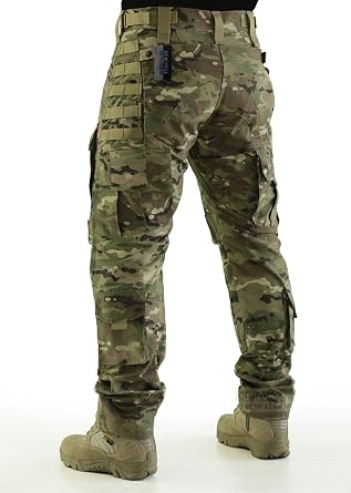ZAPT Breathable Ripstop Fabric Pants Military Combat Multi-Pocket Molle Tactical Pants with EVA Knee Pads