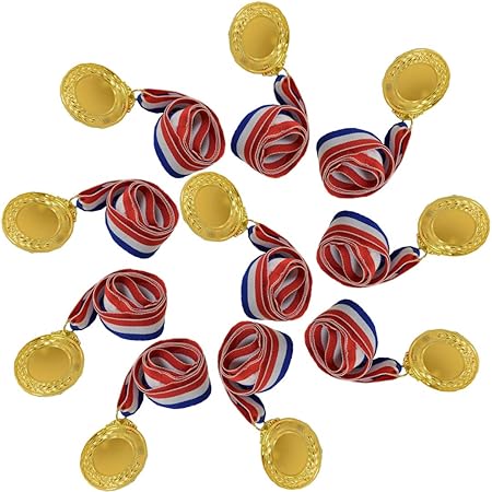 Amazon 金メダル メダルセット 運動会 幼稚園 ご褒美 優勝メダル 金メダル10個セット Start Side トロフィー メダル