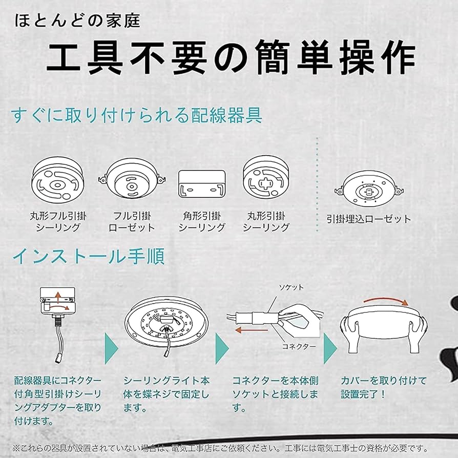 Amazon.co.jp : LEDシーリングライト 6畳 小型 薄形 2200lm 電球