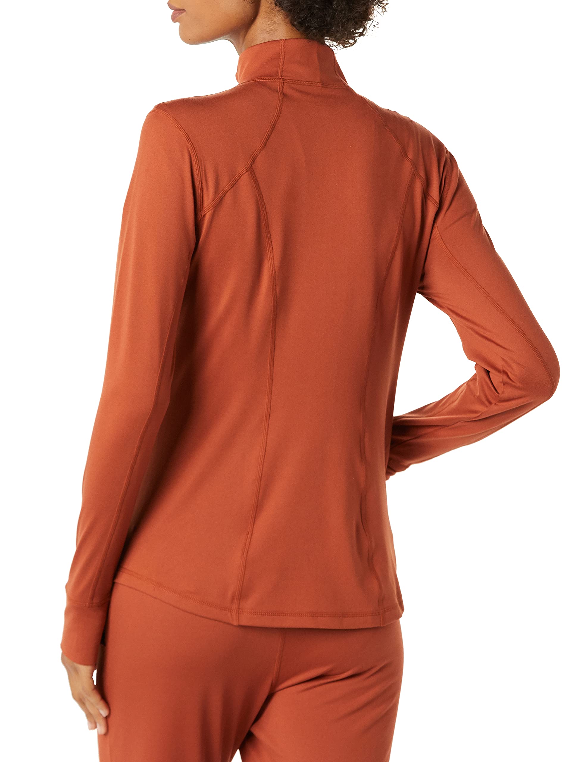 Amazon Essentials Giacca con Zip a Tutta Lunghezza Elasticizzata Tecnica Spazzolata - Colori Fuori Produzione Donna