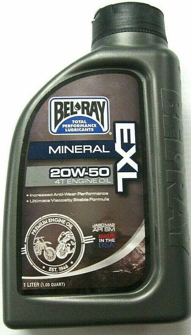 Bel-Ray EXL Mineral 4T Engine Oil 20W-50 Liter PU 99100-B1LW