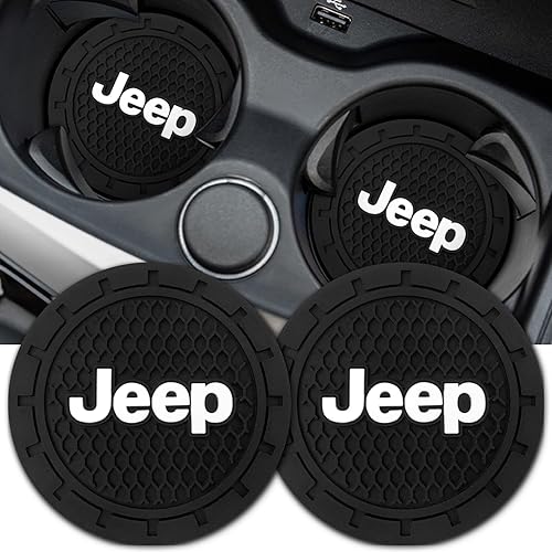 Portavasos de automóvil para Jeep, portavasos de silicona, accesorios para el interior del automóvil, 2.76 pulgadas, 2 piezas
