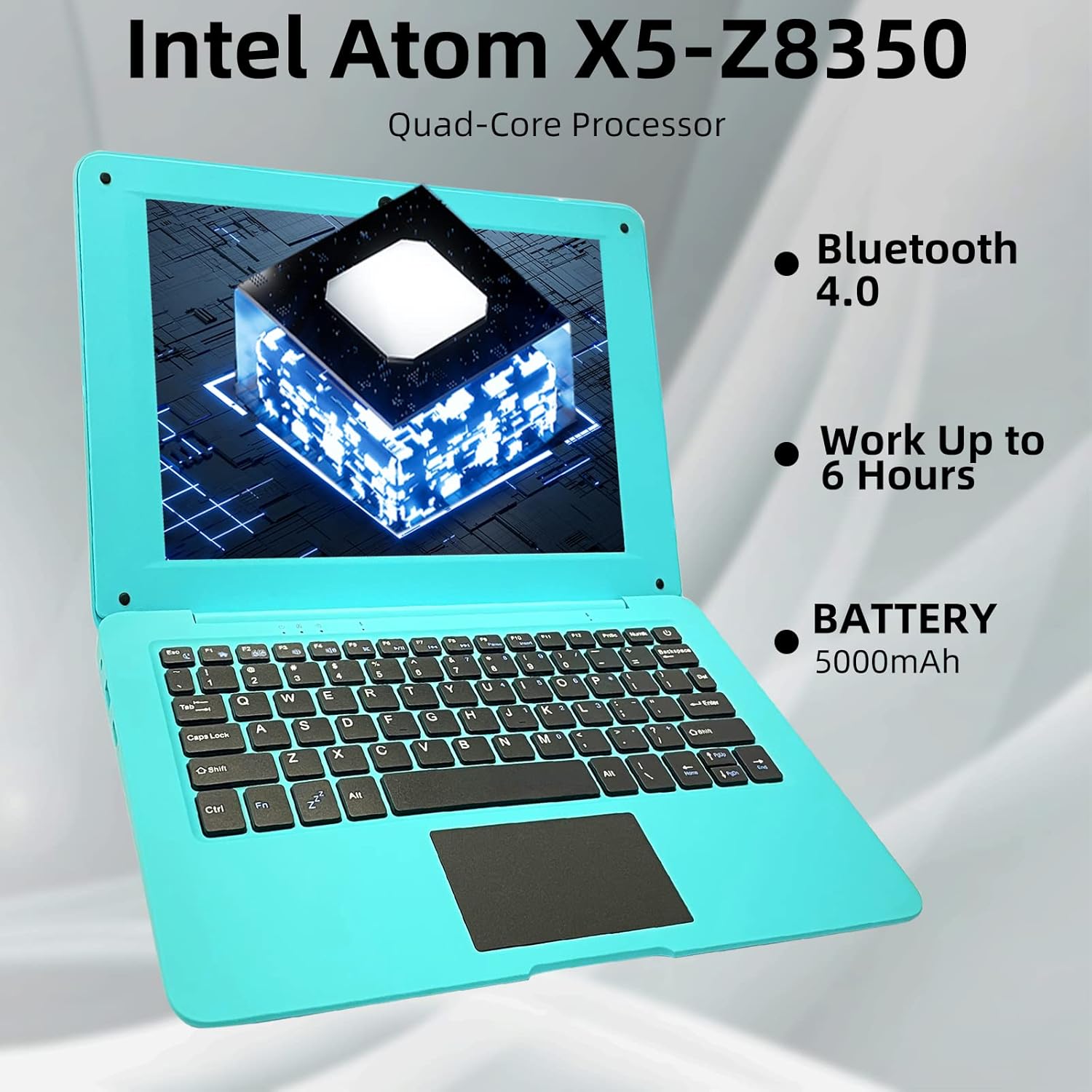 BlueBose Mini Laptop Notebook PC Portatile Windows 10 Full HD 10,1 Pollici Ultrabook Netbook 2 GB RAM + 32 GB Quad Core USB WiFi HDMI Webcam Bluetooth (Blu) BlueBose Mini Laptop Notebook PC Portatile Windows 10 Full HD 10,1 Pollici Ultrabook Netbook 2 GB RAM + 32 GB Quad Core USB WiFi HDMI Webcam Bluetooth (Blu)