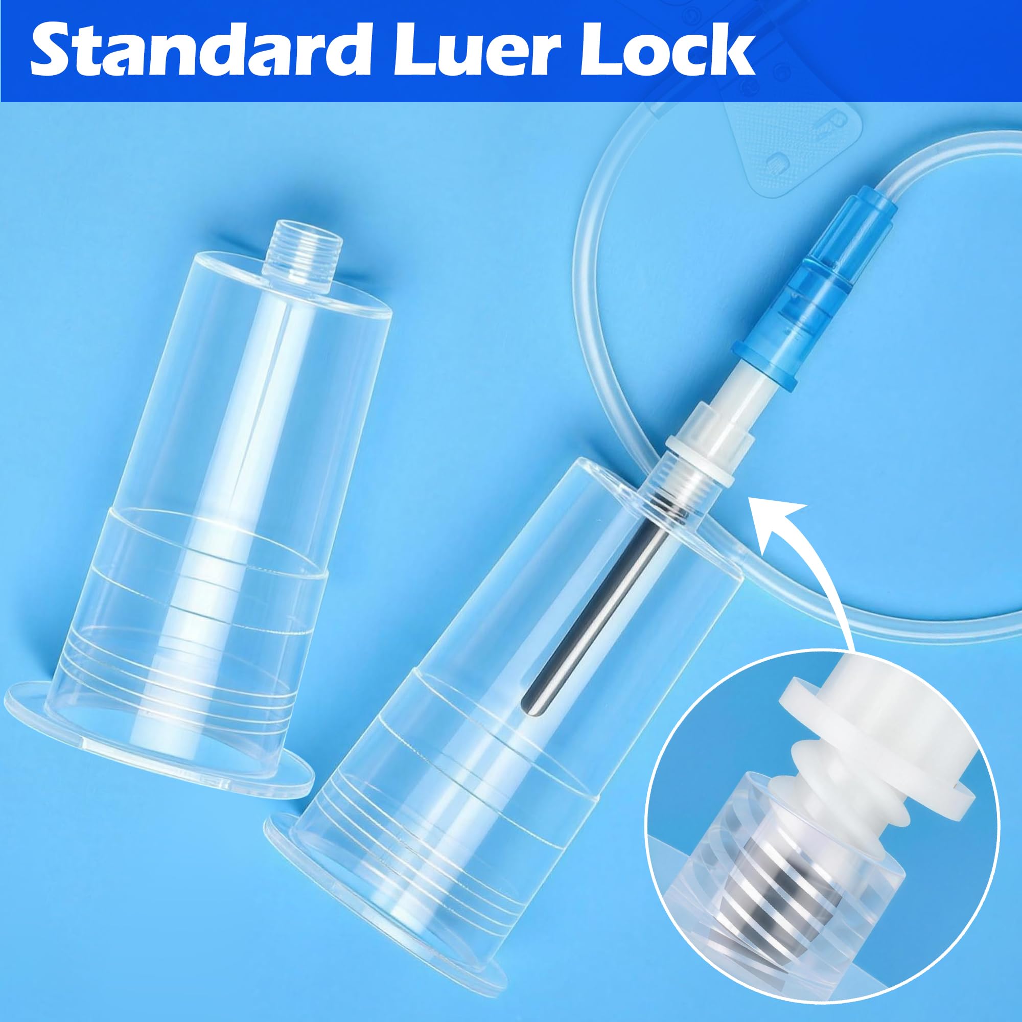 100 Pcs Disposable Needle Holder Transparent Connector Students Training Tools Universal Fit Needle Holders Vacutainer Blood Collection Tube Holder — Amazon image 3