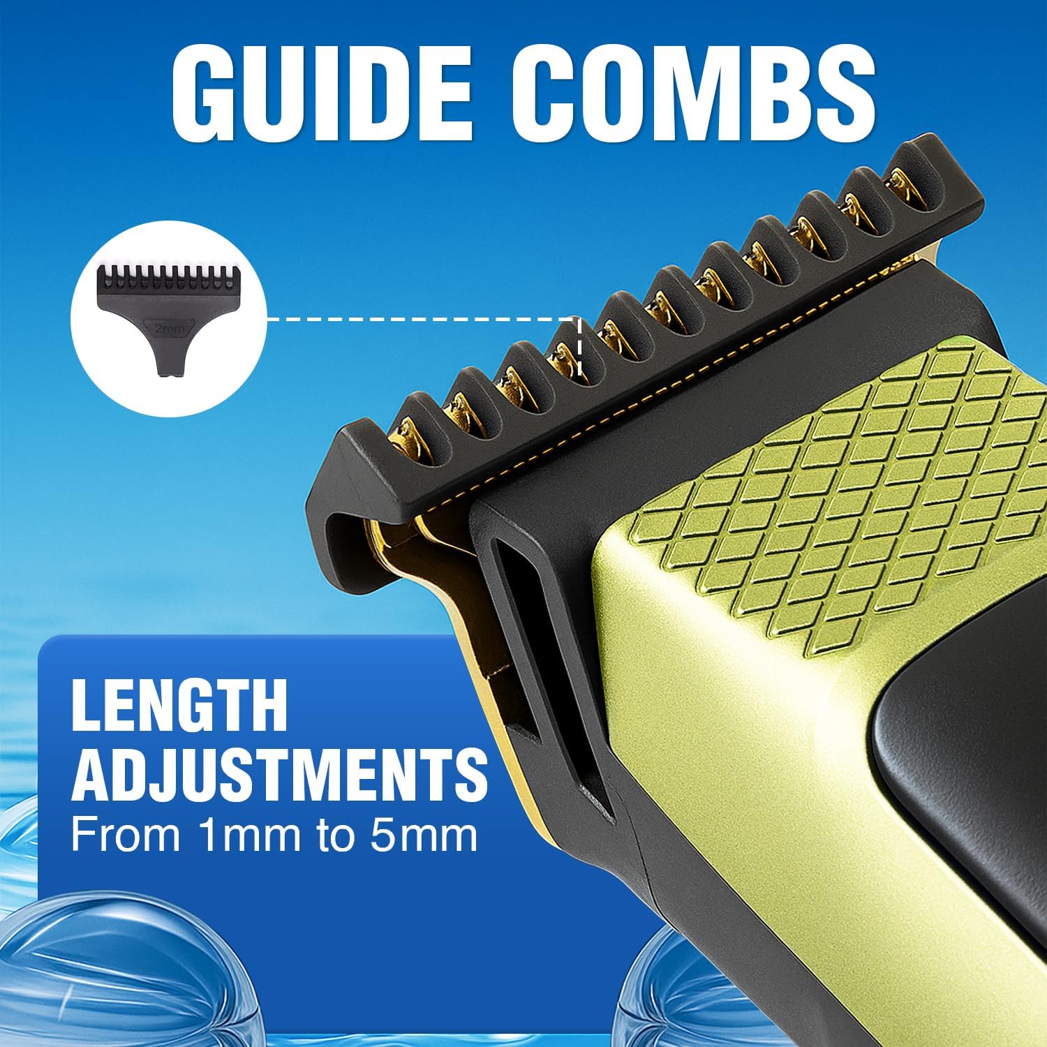 VGR VL-366 Guide Combs for length adjustments from 1mm to 5mm.