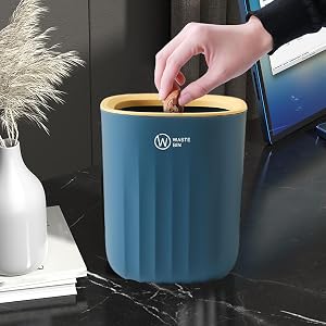 Mini Trash Can Small Desk Trash Can Waste Basket Trash Bin Wastebasket Bin Makeup Tabletop Garbage Bin Trash