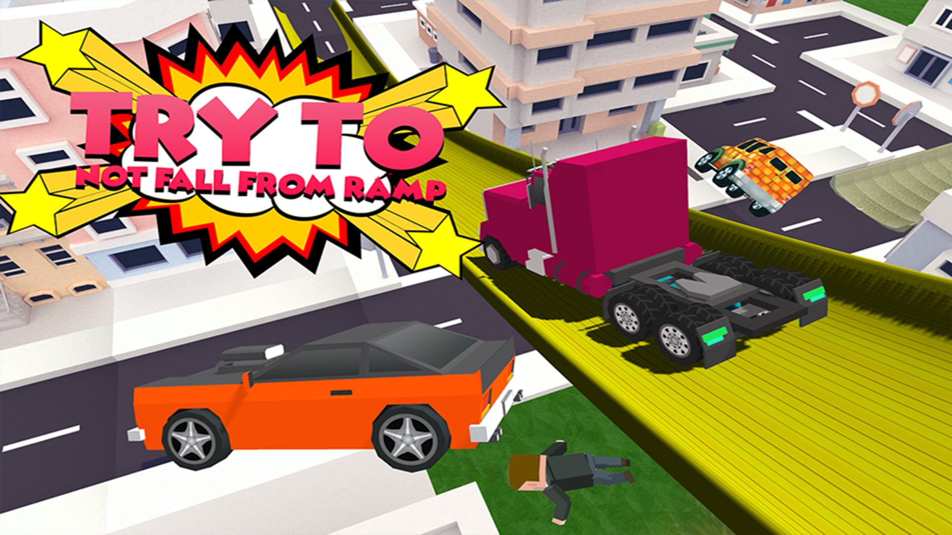 Speed Blocky Hero vs Sports Car Ramp Stunts - App on Amazon Appstore