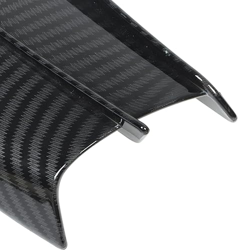 Miniatura 8 de Fydun - Ala de viento para motocicleta, 1 par de aletas universales para motocicleta, fibra de carbono, aerodinámicas, carenados laterales