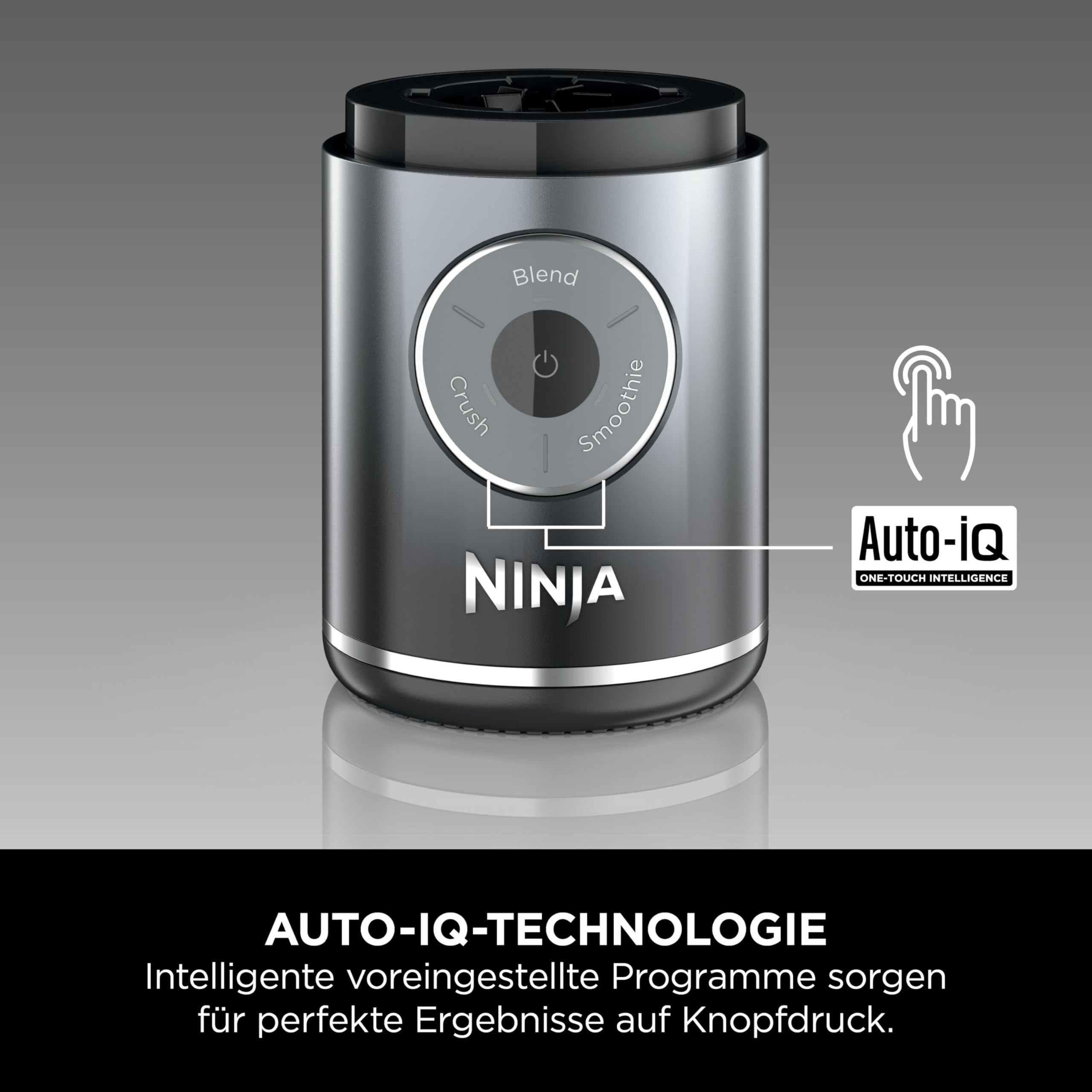 Ninja Blast Max Tragbarer Mixer 570 ml wiederaufladbar BC251EUGY Kühles Grau