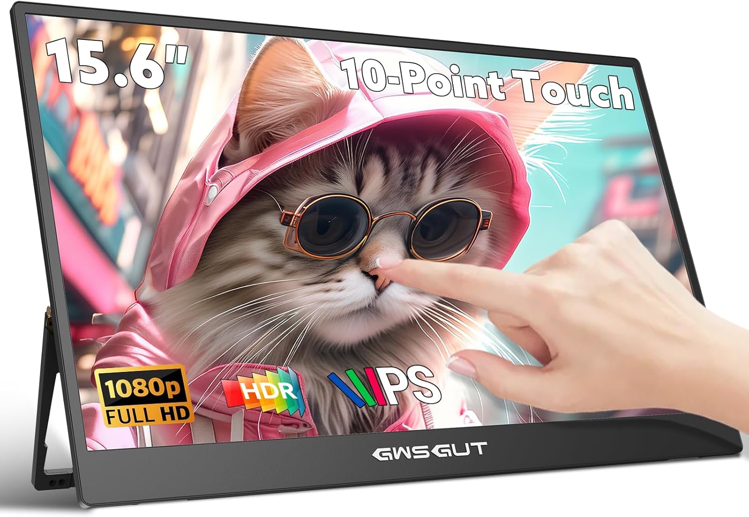 Portable Monitor Touchscreen 15.6”...