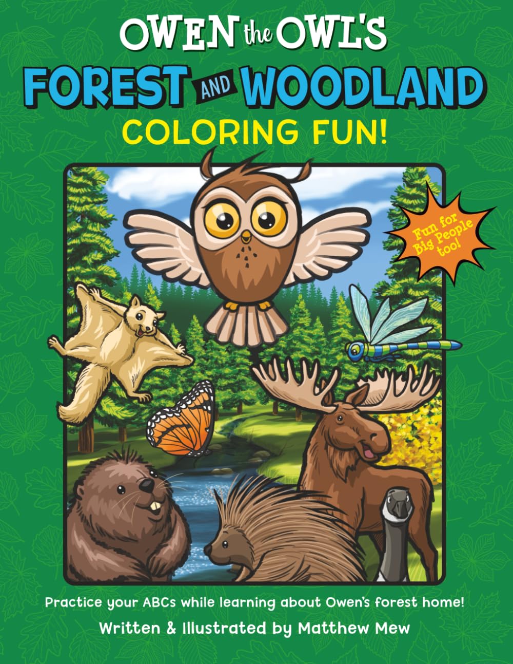 Owen the Owl's Forest and Woodlands Coloring Fun