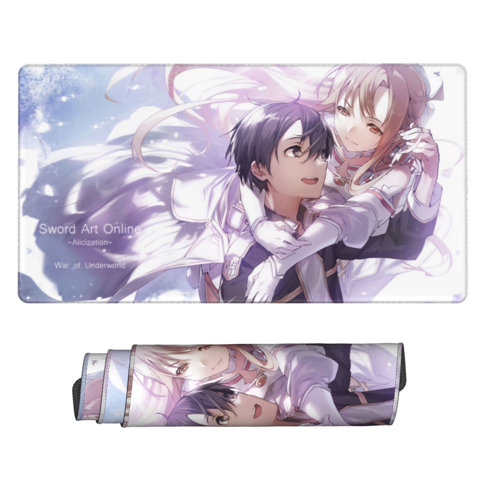 #9088【未使用】20th デスクマット SAO キリト&アスナ Amazon.co.jp: デスクマット ソードアート・オンライン刀 キリト