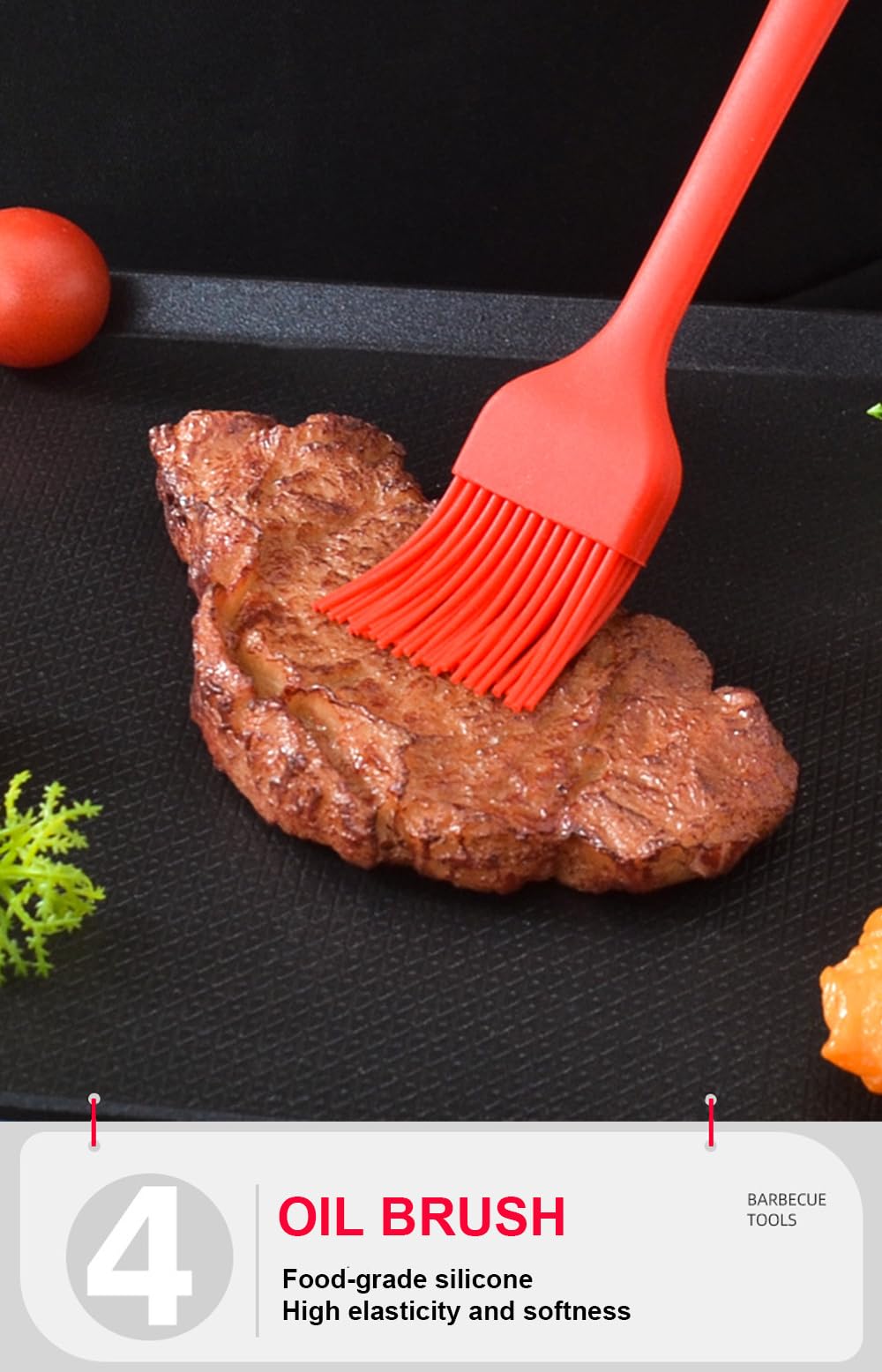 Juego de herramientas para parrilla de barbacoa, accesorios para barbacoa, herramientas de parrilla de acero inoxidable, accesorios de parrilla, accesorios de parrilla para parrilla al aire libre