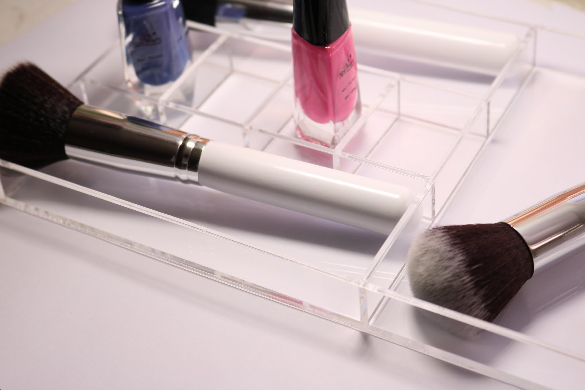 makeup storage container and accessory organizer