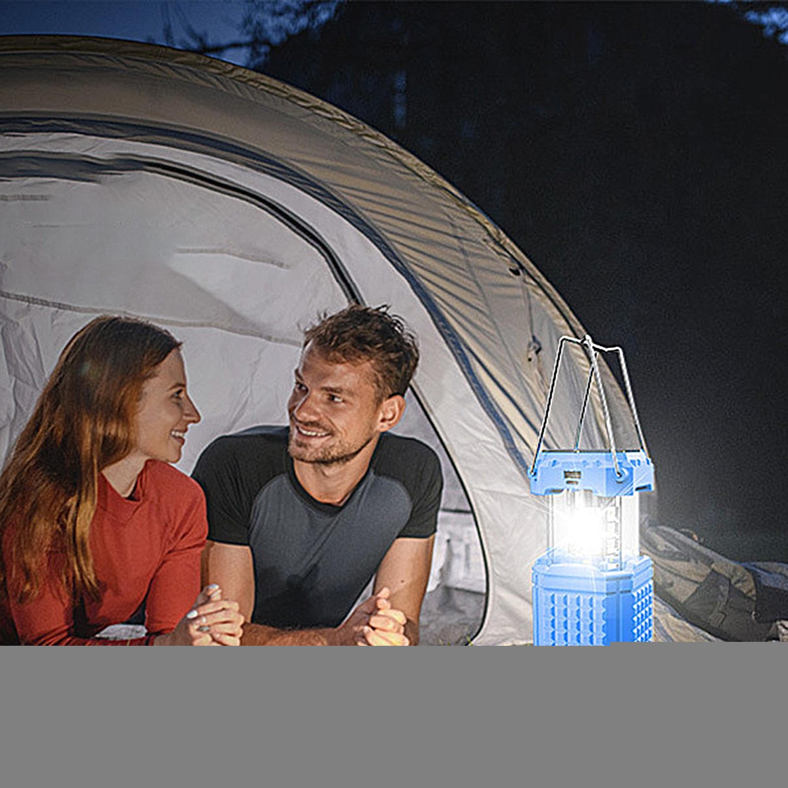 Lampada Solare da Campeggio Lanterna Pieghevole Impermeabile | Luce LED Ricaricabile USB da Esterno per Escursionismo Pesca Spiaggia Riparazione Auto Arrampicata Giardino Cortile Terrazza