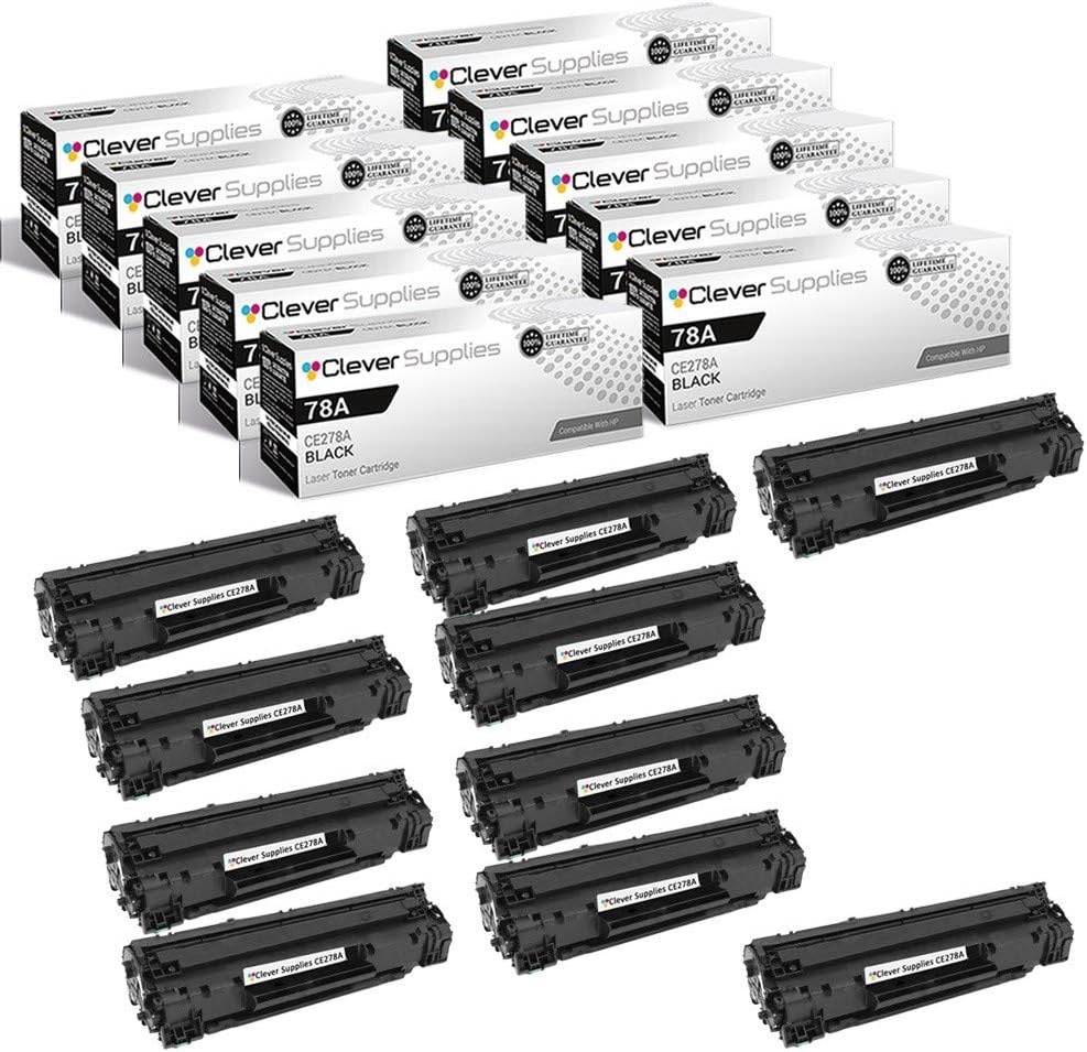 CS Replacement Toner Cartridge Compatible with HP P1566 CE278A Series: M1536DN M1536DNF MFP M1536NF M1530MFP M1536DNF PRO M1536DNF PRO P1606DN 10 Pack