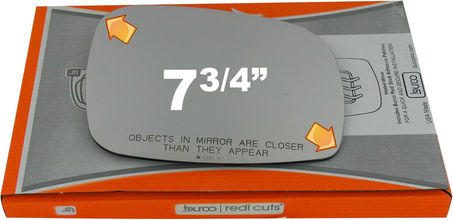 Convex Passenger Heated Side Mirror Replacement Glass for 2009-2012 VOLKSWAGEN ROUTAN