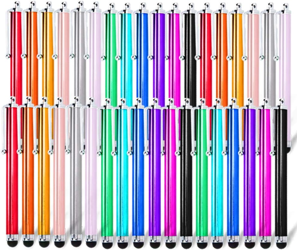 Briout Stylus Pens for Touch Screens, 36 Pack Capacitive Touch Screen Stylus for iPad, iPhone, Tablets, Samsung, Kindle Touch All Universal Touch Screen Devices (12 Multicolor)