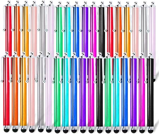 Briout Stylus Pens for Touch Screens, 36 Pack Capacitive Stylus, High Precision Compatible with All Universal Touch Screen Devices (12 Multicolor)