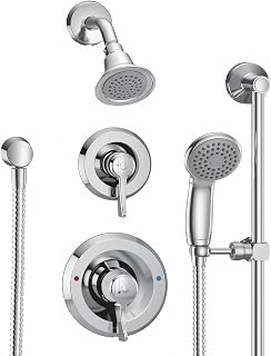 Moen T8342EP15 Commercial Posi-Temp Pressure Balancing Eco-Performance Shower and Handshower Trim, Valve Required,s, Chrome