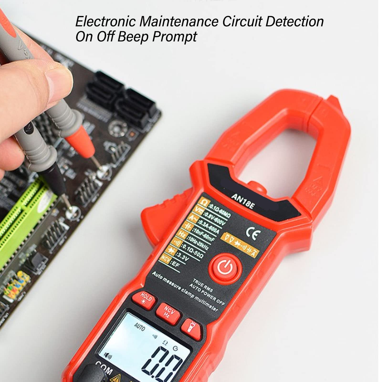Cyfrowy zacisk Multimetr 6000 Liczba Wysoka dokładność Auto Dc Dc prąd napięcia Odporność na kondensator Miernik temperatury Diode Temperatura dla domowego przemysłu laboratoryjne