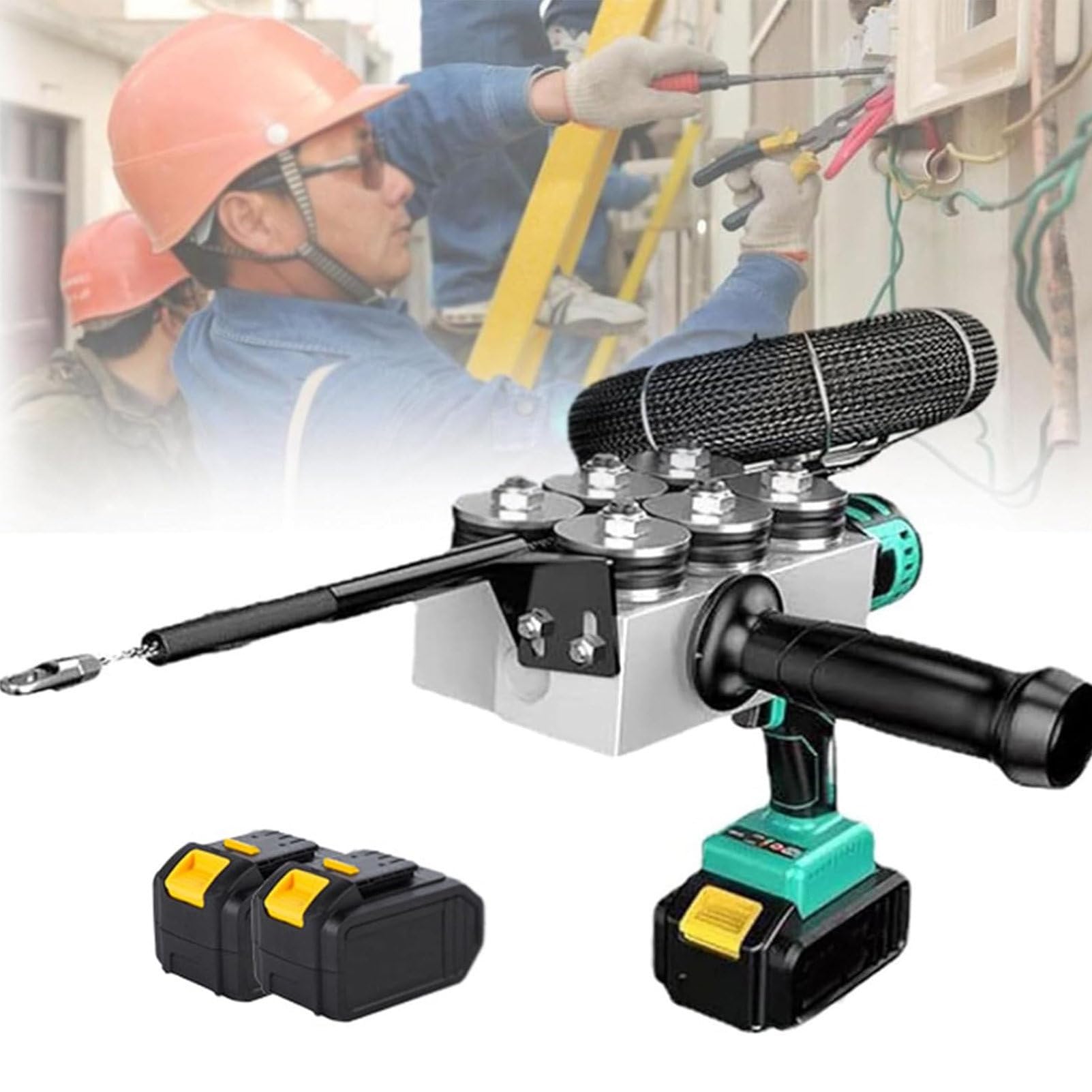 Kabelzieher Elektrikerkabel-Einfädelgerät für versteckte Rohre, Elektriker-Drahtzieher, automatische elektrische Fadenmaschine, Wand-Drahtziehmaschine, 40 m/min elektrisches Drahtziehwerkzeu