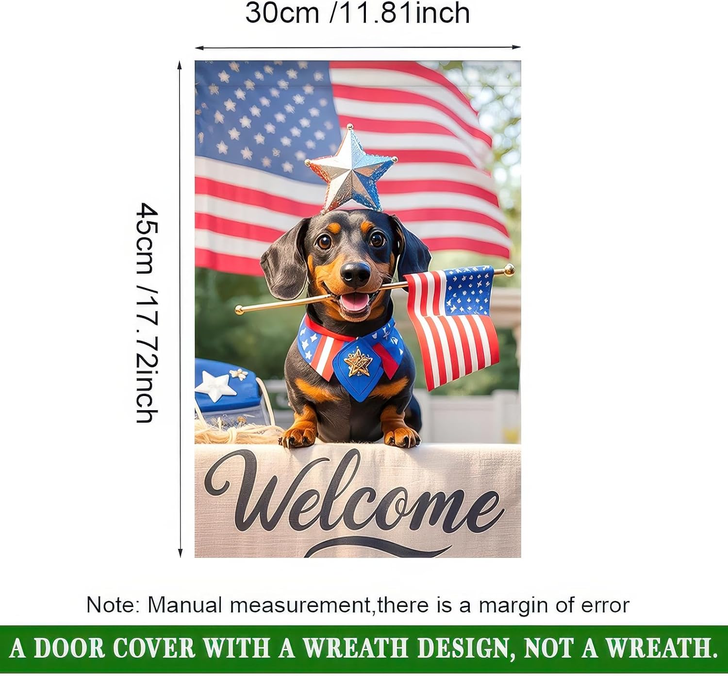 BlissYard Patriotic Flag Dachshund Dog 4th Of July Garden Flag 12x18 Inch Double Sided Vertical Decoration Yard Small Flag For Outside Holiday Seasonal Outdoor Independence Day Memorial Day - Image 9