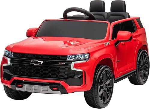 DAKOTT Chevy Tahoe SUV eléctrico con batería para niños, con potentes motores duales y batería grande, control remoto parental, suspensión de
