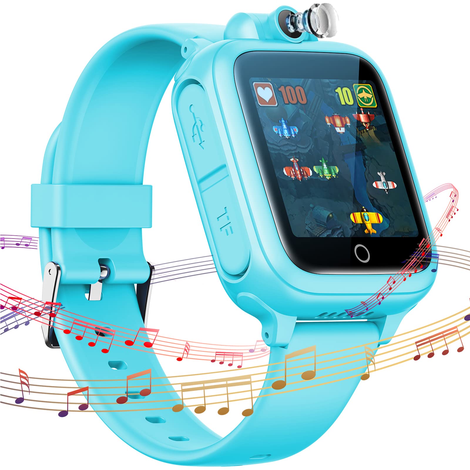 Amazon | TEZILON キッズ スマートウォッチ 子供用 14種類のゲーム
