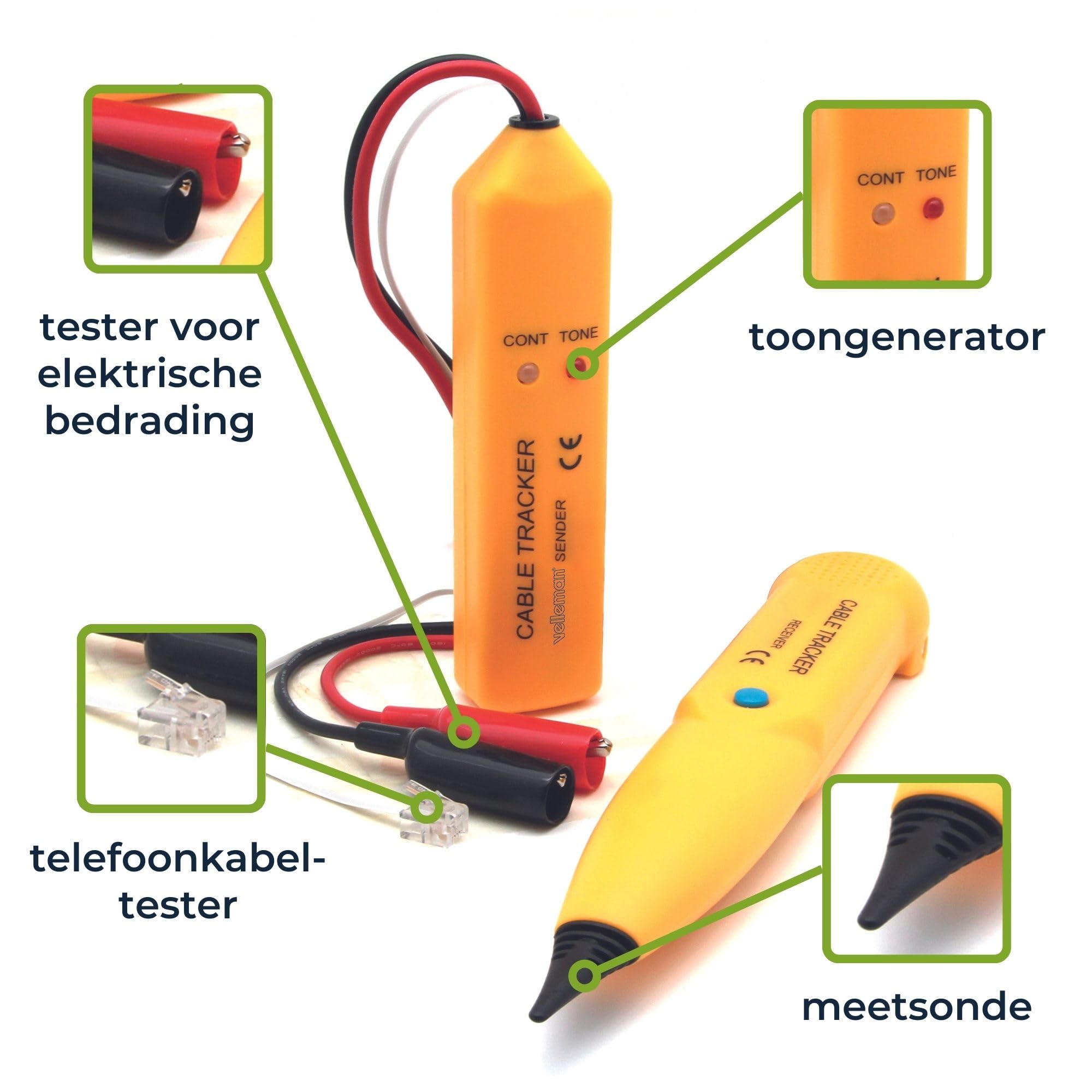 Fluke 2042 kabelzoeker | Schrijvende meter Fluke 2042 kabelzoeker | Schrijvende meter