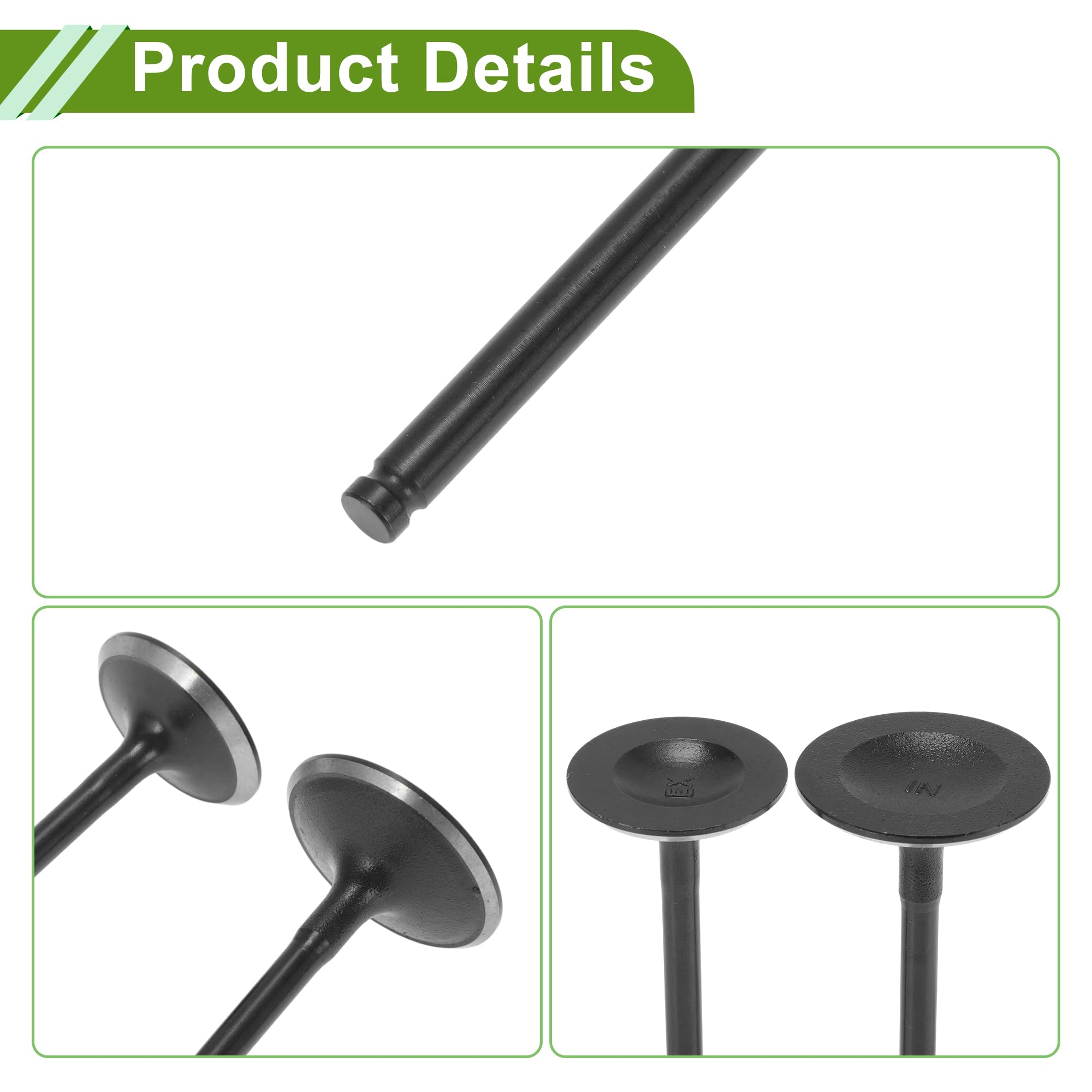 A ABSOPRO No.222113c810 Motore Aspirazione Valvole Scarico Kit per Hyundai Sonata 3.3 2006-2010 24pz Paraolio Valvole Aspirazione Aria-Scarico 1 Set